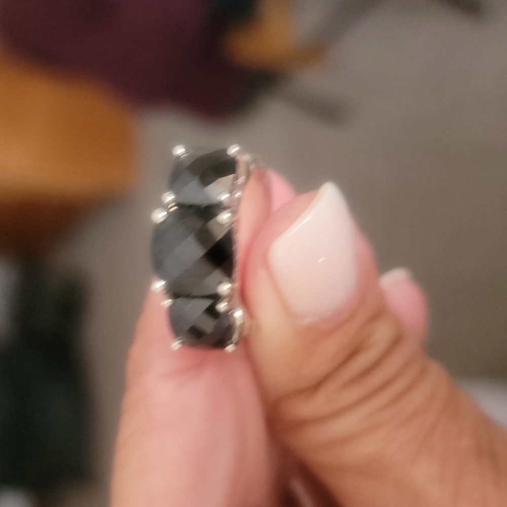 - BLACK SPINELL 925 RING... - Picture 6 of 7